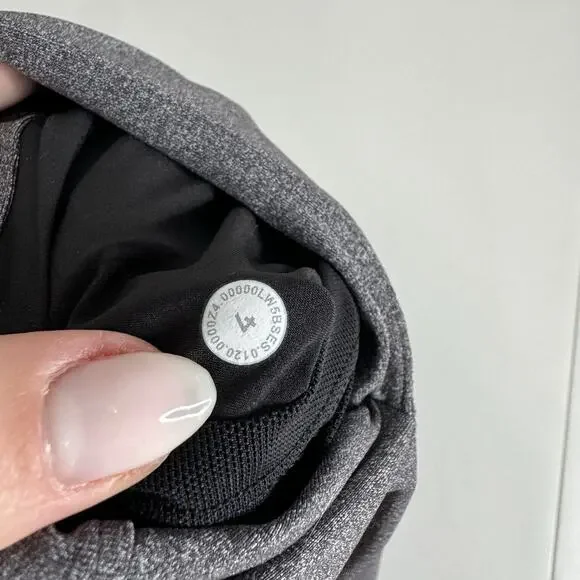 Lululemon Womens Sweat Pants 4 Heathered Gray On the Fly 7/8 Jogger Lounge Gym - Picture 15 of 15